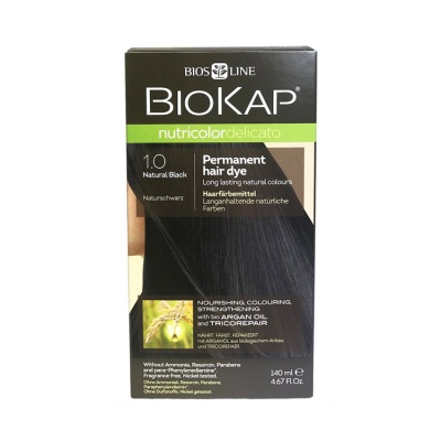 BioKap Natural Black 1.0 Permanent Hair Dye 140ml